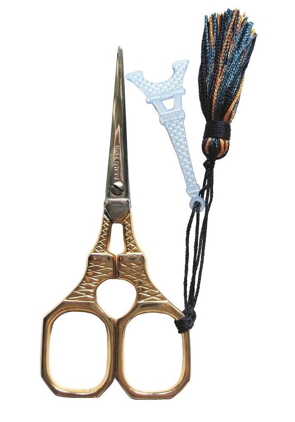 Stickschere "Eiffelturm" vergoldet von SAJOU