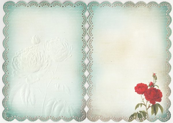 Doppelt-Karte & Umschlag "Romantique" von MEANDER