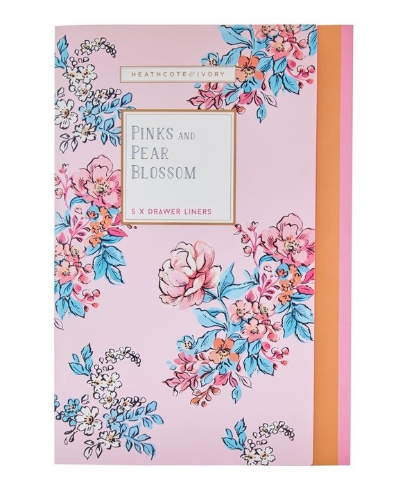 Duftendes Schrankpapier "Pink & Pear Blossom" von HEATHCOTE & IVORY