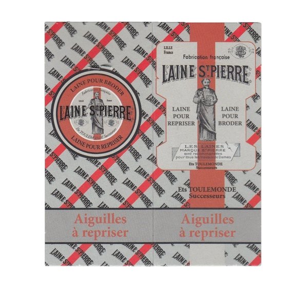 Stopfnadeln Nr.1/0 - Kurz "Laine-Saint-Pierre"-Heftchen von SAJOU