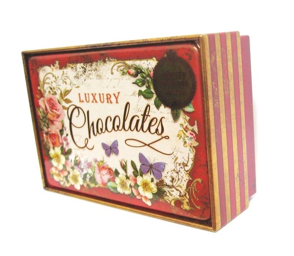 Kleine Blechdose "Luxury Chocolates" von MEANDER
